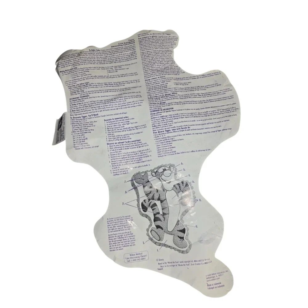 Wilton Tigger Cake Pan Disney Winnie the Pooh‎ Vintage Bakeware Recipe